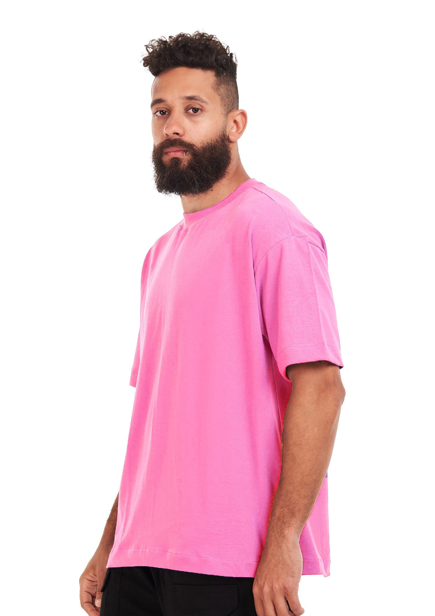 Oversized plain Pink T-shirt .