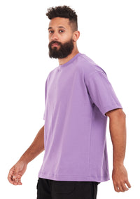 Oversized plain Lavender T-shirt .