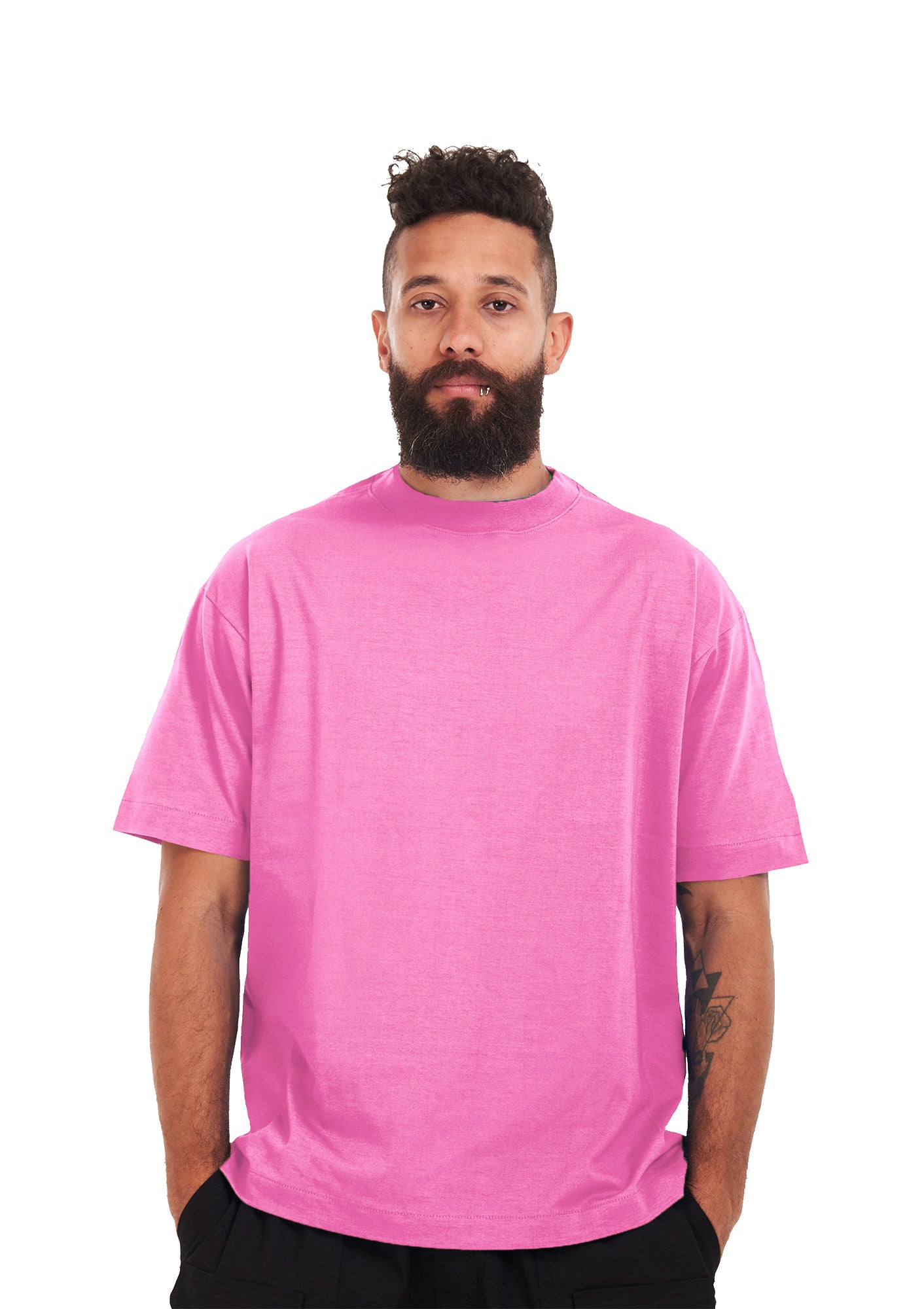 Oversized plain Pink T-shirt .