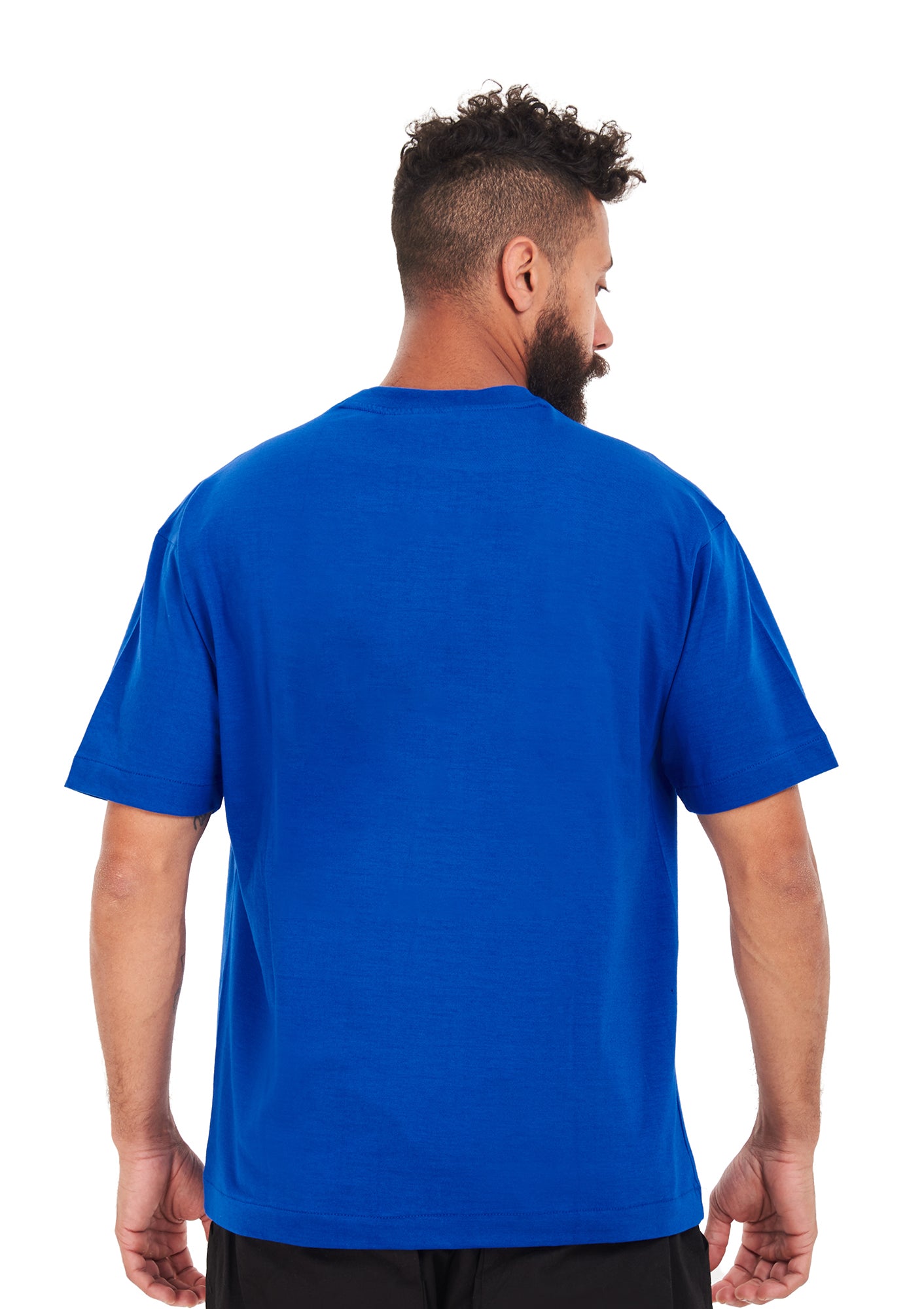 Oversized plain Royal blue T-shirt .