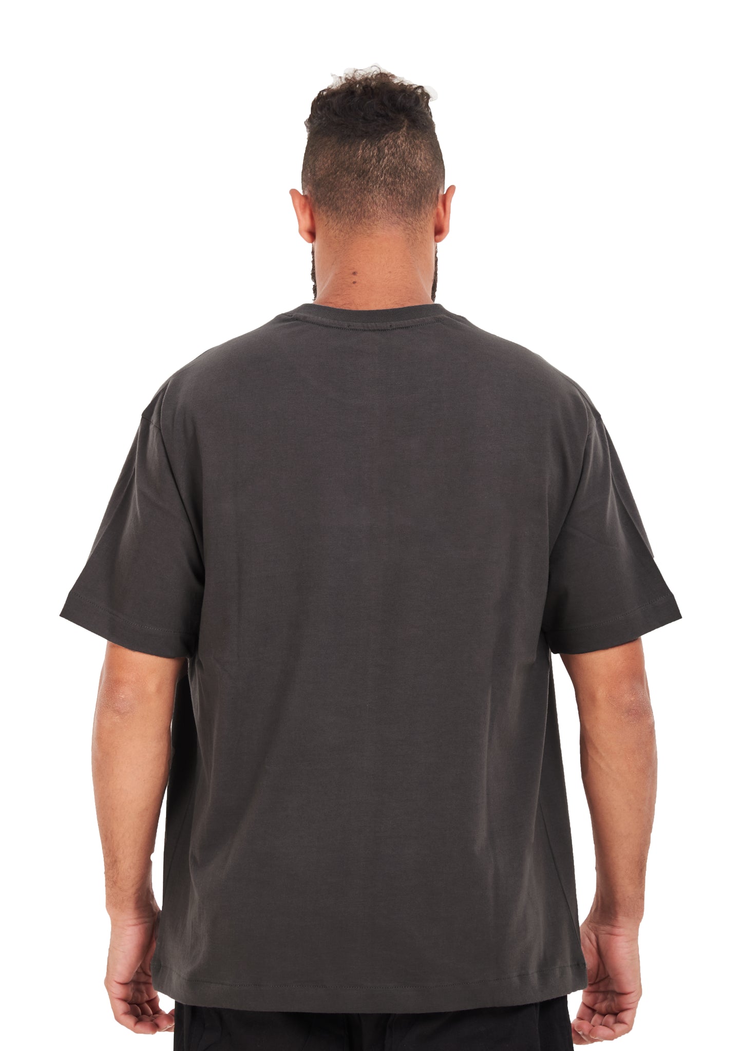 Oversized plain D-Gray T-shirt .