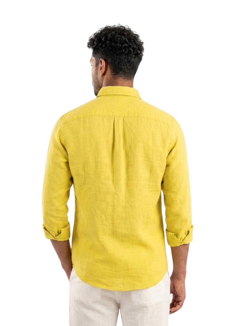 YELLOW LINEN SHIRT