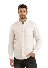 WHITE LINEN SHIRT