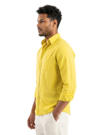 YELLOW LINEN SHIRT