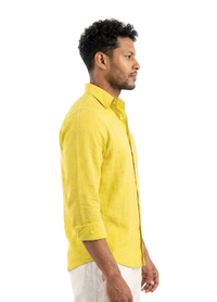 YELLOW LINEN SHIRT