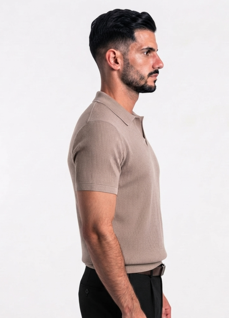 BEIGE POLO SHIRT