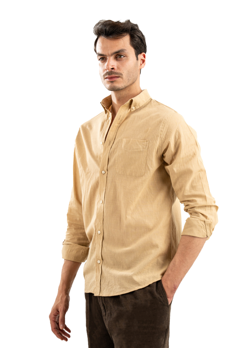 BEIGE LINEN SHIRT