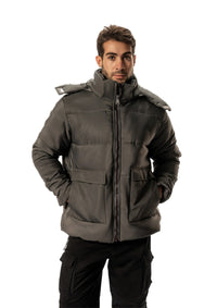 D-GRAY PUFFER  WATER PROOF JACKET