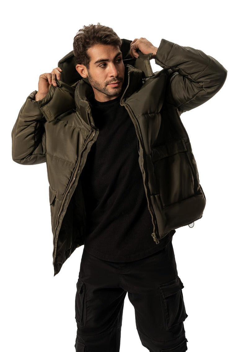 OLIVE BUMP WATER PROOF JACKET