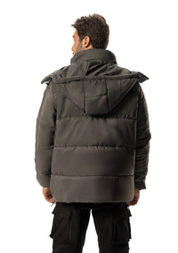 D-GRAY PUFFER  WATER PROOF JACKET