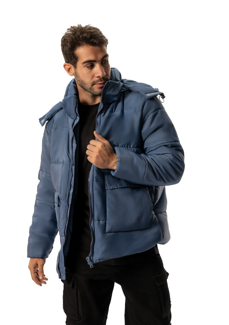 Navy BUMP WATER PROOF JACKET