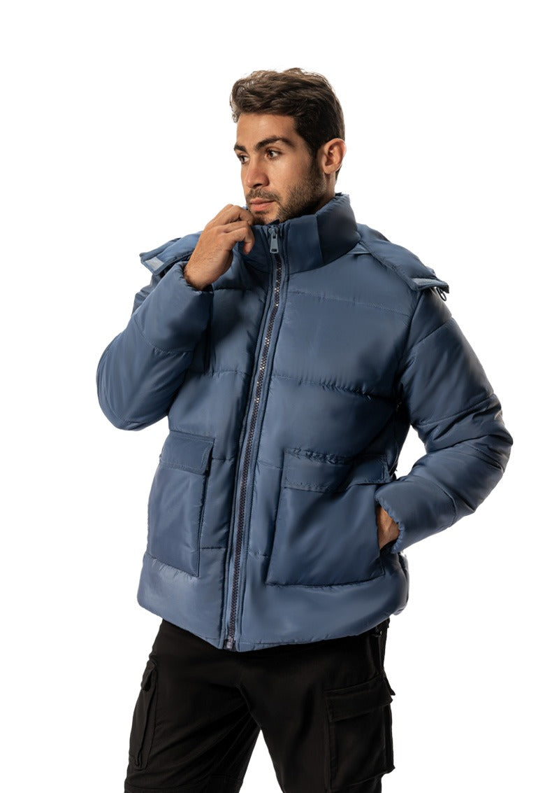 Navy BUMP WATER PROOF JACKET