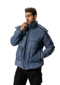 Navy BUMP WATER PROOF JACKET