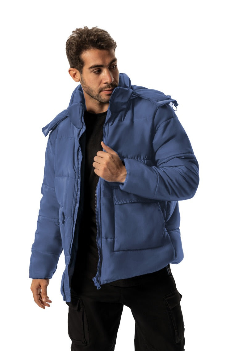 Navy PUFFER WATER PROOF JACKET