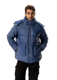 Navy PUFFER WATER PROOF JACKET