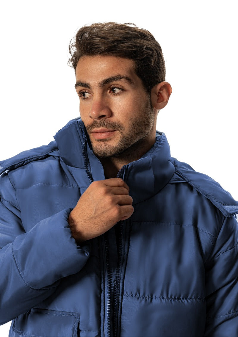 Navy PUFFER WATER PROOF JACKET