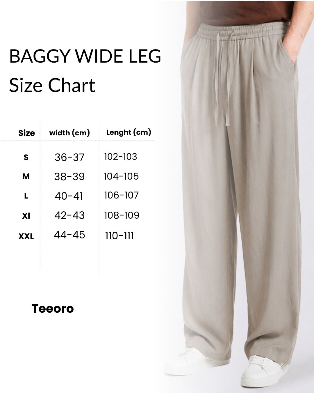 BEIGE BAGGY WIDE LEG
