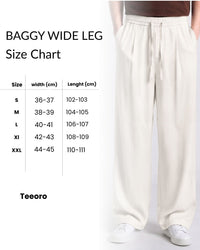 OFF WHITE BAGGY WIDE LEG