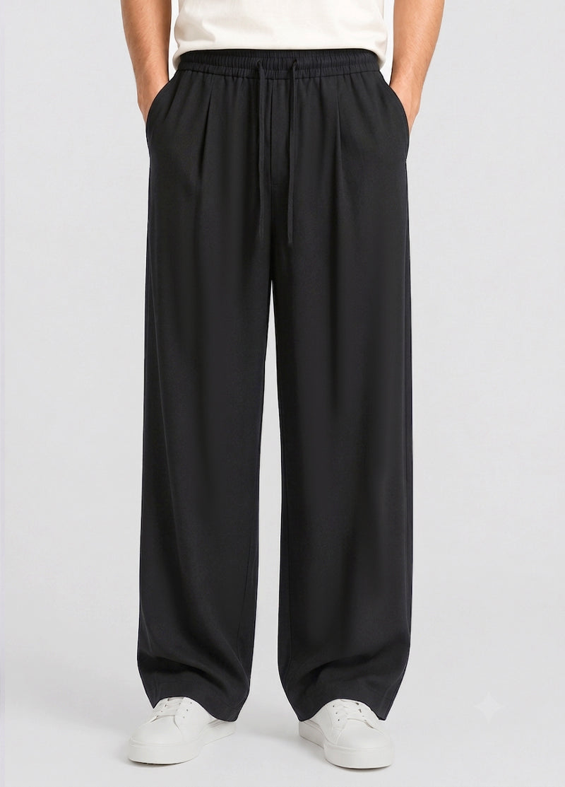 BLACK BAGGY WIDE LEG