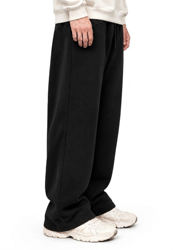 BLACK MELTON WIDE LEG