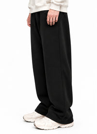 BLACK MELTON WIDE LEG