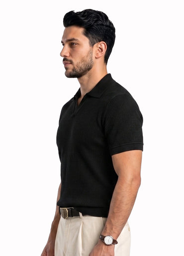 BLACK POLO SHIRT