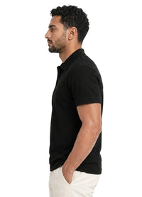 THE BLACK BUTTONED POLO SHIRT