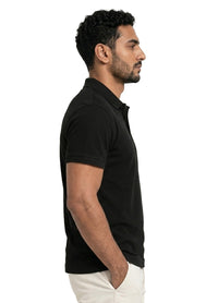 THE BLACK BUTTONED POLO SHIRT