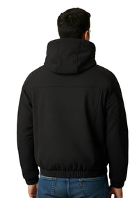 Black Oversized Cropped Jacket