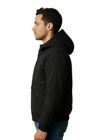 Black Oversized Cropped Jacket