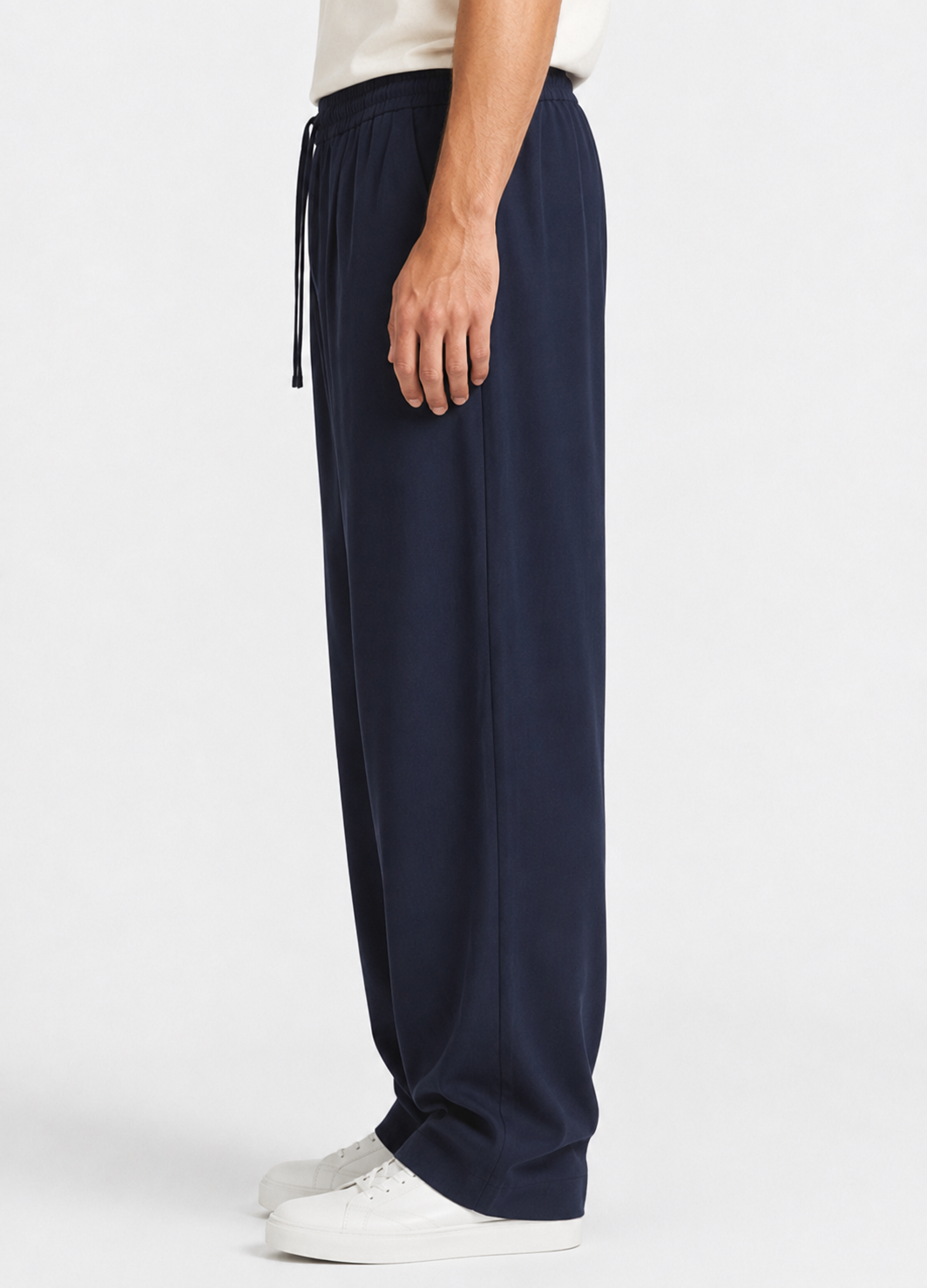 NAVY BAGGY WIDE LEG