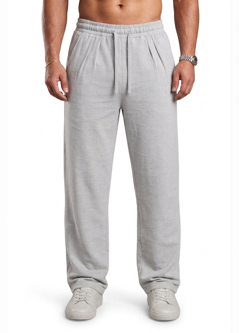 LIGHT GRAY RELAXED FIT WIDE LEG