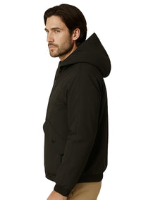 Dark Green Oversized Cropped Jacket