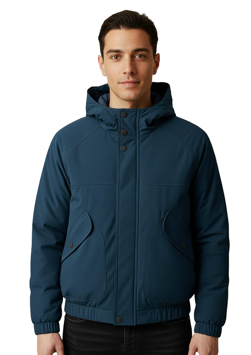 Petrol Oversized Cropped Jacket