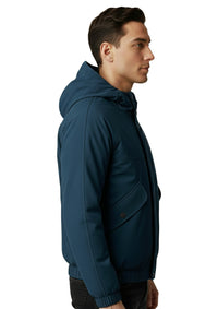 Petrol Oversized Cropped Jacket