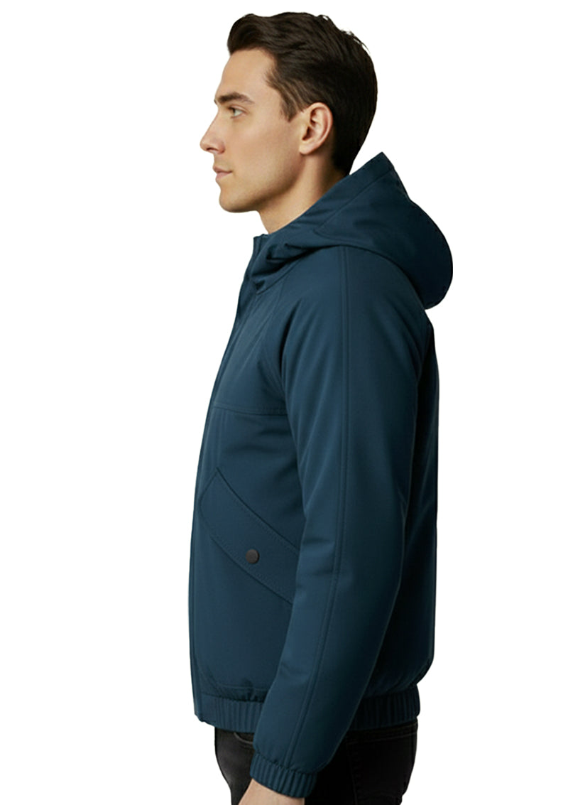 Petrol Oversized Cropped Jacket