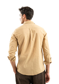 BEIGE LINEN SHIRT
