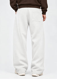 LIGHT OFF WHITE MELTON WIDE LEG
