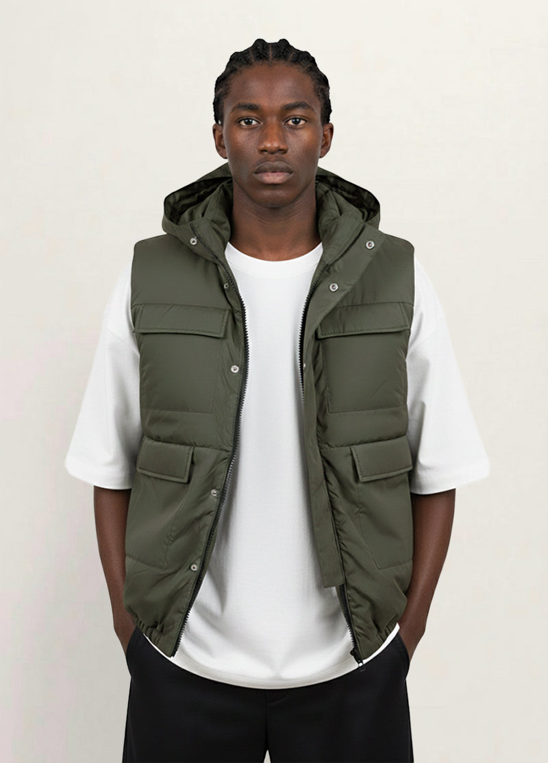 Olive Vest Waterproof