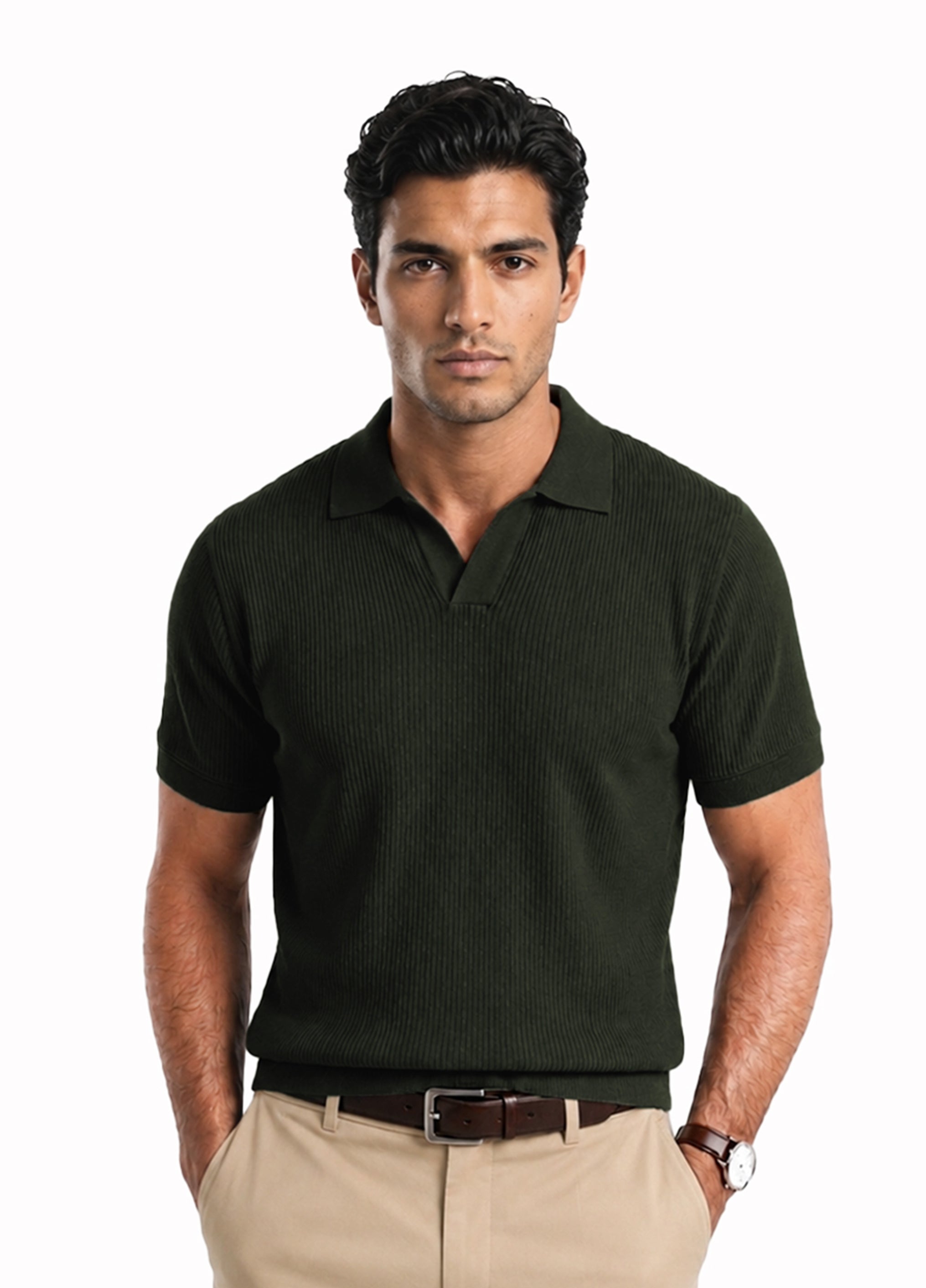 GREEN OLIVE POLO SHIRT