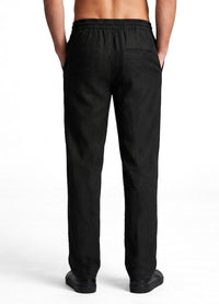 BLACK RELAXED FIT WIDE LEG