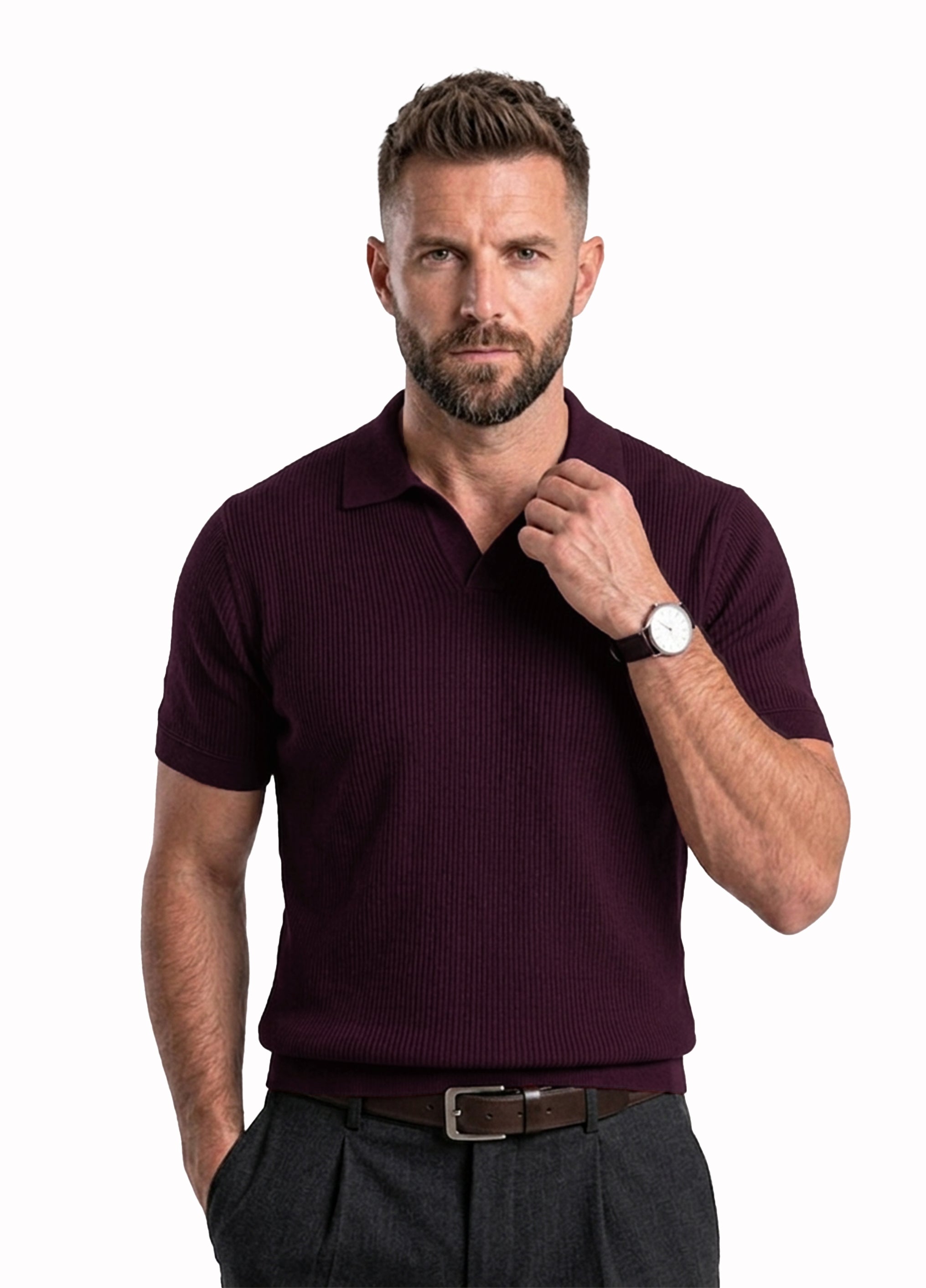 BURGUNDY POLO SHIRT