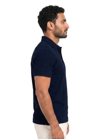 THE D-BLUE BUTTONED POLO SHIRT