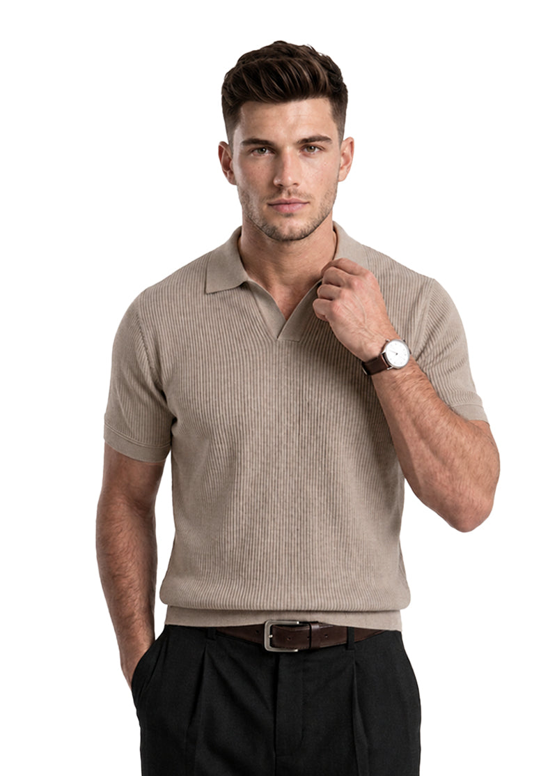 BEIGE POLO SHIRT
