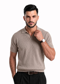 BEIGE POLO SHIRT