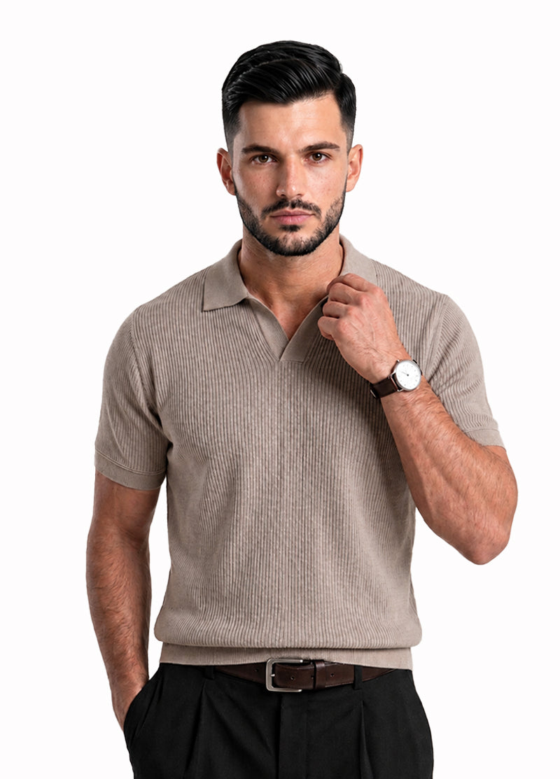 BEIGE POLO SHIRT