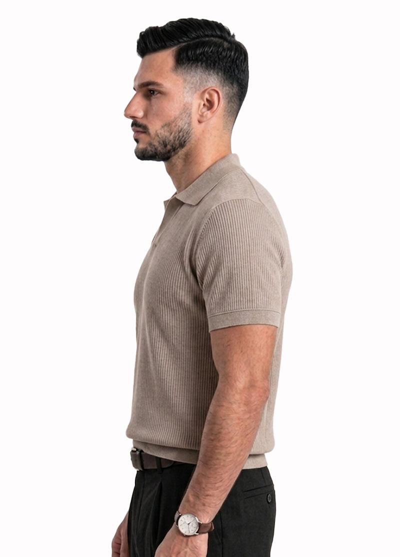 BEIGE POLO SHIRT