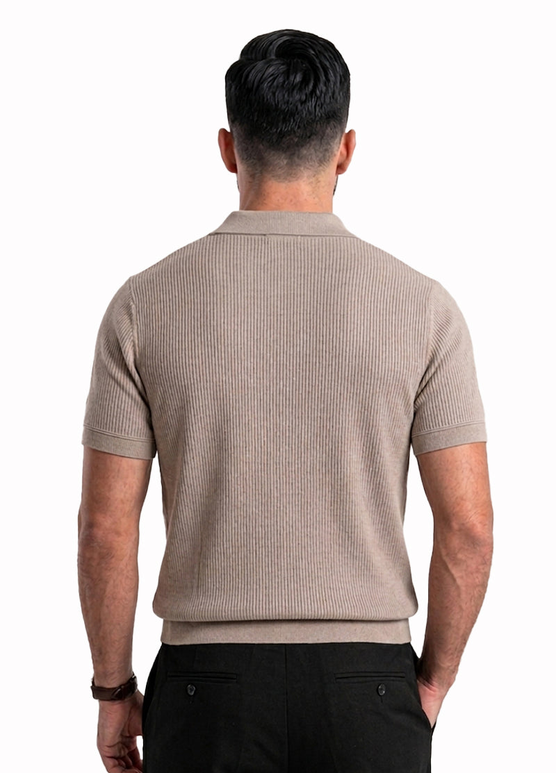BEIGE POLO SHIRT
