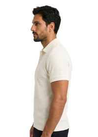 THE OFF WHITE BUTTONED POLO SHIRT