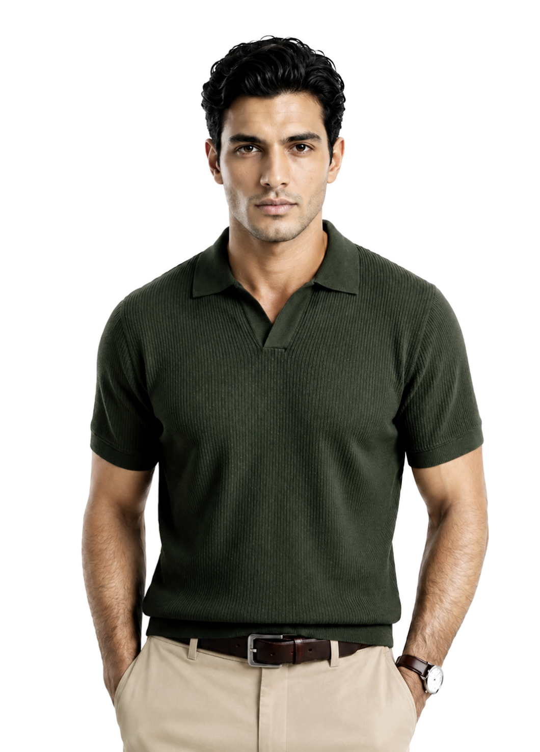 GREEN OLIVE POLO SHIRT
